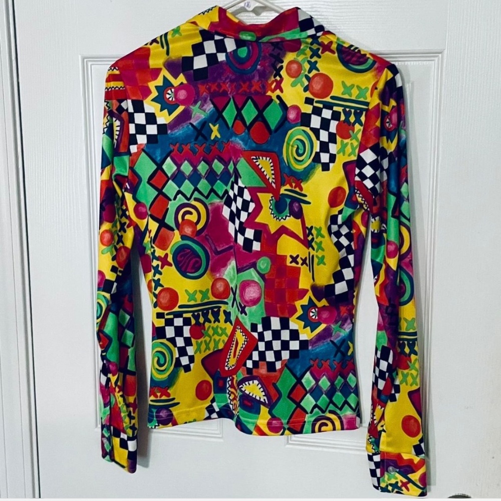 Vintage 90’s Merry-Go-Round Brand Colorful Blouse - US Medium - Picture 2 of 3